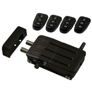 Cerradura de Seguridad Invisible ARREGUI con 4 Mandos a Distancia | Antirrobo | Anti Okupas | Cerradura Electrónica Inalámbrica para Puerta | Cerrojo Interior