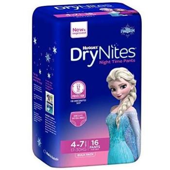 Huggies DryNites, 4 - 7 Años, Niña, 16 Pañales