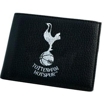 Tottenham Hotspur FC - Cartera Oficial con el Escudo Bordado - Negro