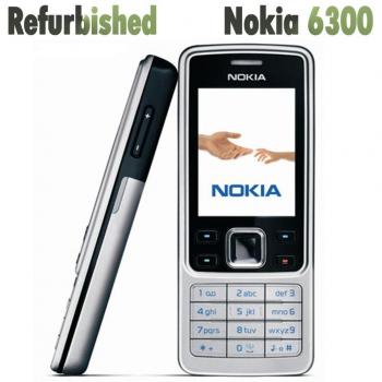 Teléfono móvil Nokia 6300 original reacondicionado con 1 batería y 1 cargador negro