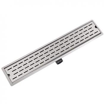 vidaXL Desagüe Lineal Ducha Líneas 730x140 mm Flujo 40 L/min Acero Inoxidable