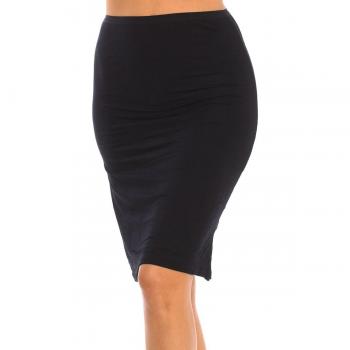 Falda midi interior de encaje para mujer