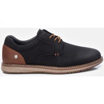 Zapatos de Hombre Refresh 171439 Negro con Cordones y Suela de Goma Lisos