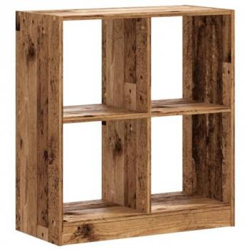 Librería de madera antigua 68,5x32x75 cm de madera multicapa color envejecido