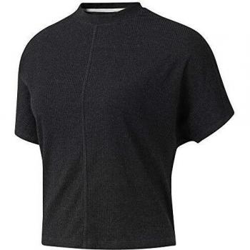 Reebok Te Rib tee Camiseta, Mujer, Negro, L