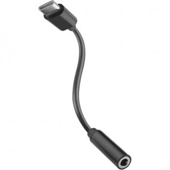Adaptador USB-C a Jack 3.5mm Muvit for Change Negro