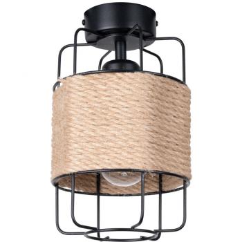 Lámpara de Techo Minimalista Sollux Gizur E27 - Diseño Moderno 15x15x25cm - Bombillas No Incluidas