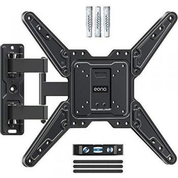 Eono by amazon soporte tv pared giratorio y inclinable para la mayoria de 26z55 pulgadas televisores led lcd y oled hasta vesa 400x400 mm y 35 kg soporte de tv articulado pl2431mx