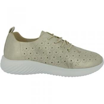Zapatillas Ligeras para Mujer Doctor Cutillas 38301, Color Platino, Talla 36, con Cordones y Plantilla Extraíble