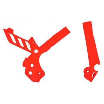 Polisport Protector de Chasis KTM SX/SX-F/XC/XC-F 2011-2015, EXC/EXC-F/XC-W/XCF-W 2012-2016, Protección de cuadro naranja