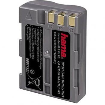 Hama - Rechargeable Li-Ion Battery DP 321 f/Nikon, Litio-Ion, 1500 mAh, 7.4 V, 56 x 40 x 22 mm, Gris