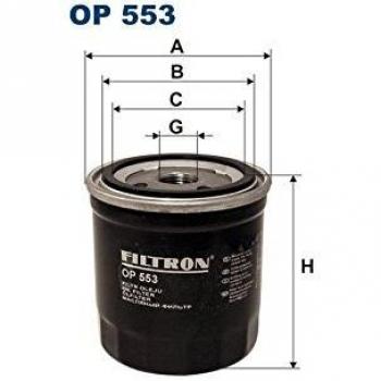Filtron OP553 Bloque de Motor