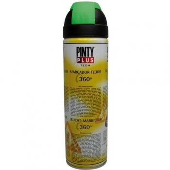 Nvs - Pintura spray marcador fluor.650cc. Verde T136
