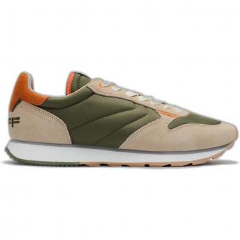 Hoff Rhodes Zapatillas Multicolor Talla 43 para Hombre Running Bajas en Piel con Logotipo Arena/Verde