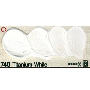 Pintura al óleo profesional ShinHan OLEO PIGMENTACION PURA BLANCO DE TITANIO 740 50 ML