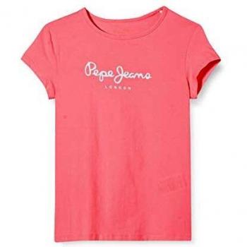 Pepe Jeans Hana Glitter SS Camiseta, Rosa