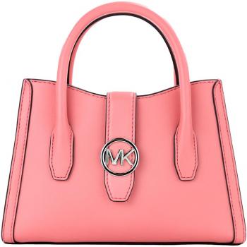 Gabby Small Tea Rose Faux Leather Top Zip Satchel Crossbody Bag