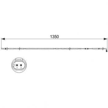Sensor de desgaste de pastillas de frenos BOSCH 1 987 473 503