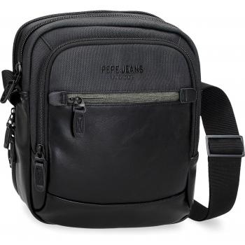 Bandolera porta tablet Pepe Jeans Grays dos compartimentos negro