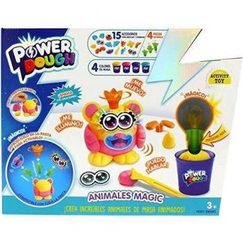 Power Dough Kit Grande de Animales Mágicos Multicolor, Modelo Surtido