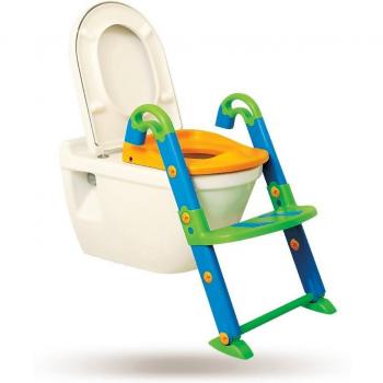 Tummy Tub - Asiento para WC con escalón reposapiés ajustable
