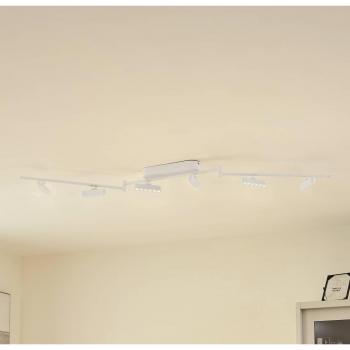 Foco LED de techo 'Eldrin' dimmable en blanco, 27.5W, 6 luces, metal - Lindby