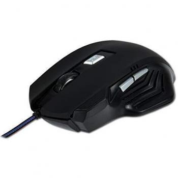 Ratón Vertical Ergonómico USB Óptico 1600 DPI Diestro Negro