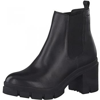 Botines Tamaris Mujer Modelo 25409 Negro, Botas Chelsea Medias, TOUCHit, Plano, Talla 40 EU
