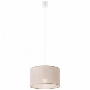 Lámpara de Suspensión Vivian Beige, Tejido y Plástico, 70x35x35 cm