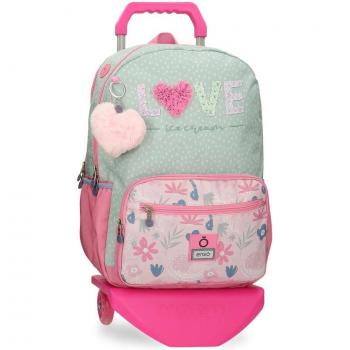 Mochila porta ordenador Enso Love ice cream dos compartimentos con carro
