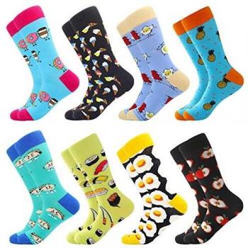 BISOUSOX Calcetines Estampados Hombre,Hombres Ocasionales Calcetines Divertidos Impresos de Algodón de Pintura Famosa de Arte Calcetines,Calcetines de Colores de moda