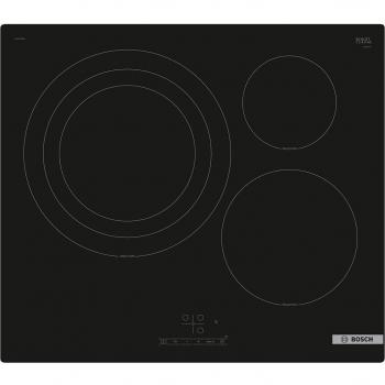 Bosch PID61RBB5E Placa de Inducción | 60 cm | 3 Zonas | Serie 4 | Color Negro | Sin Perfiles