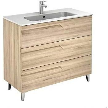 ROYO Vitale Mueble+Lavabo 3 Cajones F-46 cms Beige Nature - Medida: 60 CMS