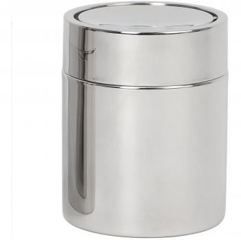 Andrea House - Papelera Inox Brillo Ø12X15Cm/1,5L