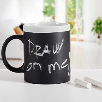 Taza de Cerámica Estilo Pizarra Negra para Personalizar