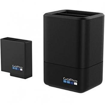 GoPro AADBD-001-ES - Cargador de batería Dual y batería para Hero 5, Negro