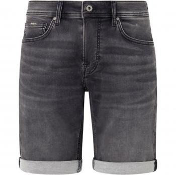Bermuda Pepe Jeans Slim Negro Para Hombre