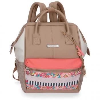 Catalina Estrada Nature Mochila Multicolor 23x32x15 cms Piel Sintética 11.04L