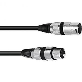 Cable XLR 3 pines 0.2 m negro
