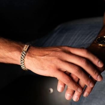 Pulsera Guess Empire Hombre Dorado