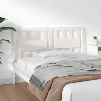 Cabecero de cama de madera maciza de pino blanco 140,5x4x100 cm