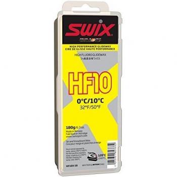 Swix HF10X-18 Cera Nova X High Fluoro Wax, Yellow, 180gm by Swix