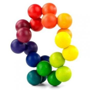 Playable Art Ball - Juguete manipulativo de 20 Bolas de Madera Interconectadas y Separables