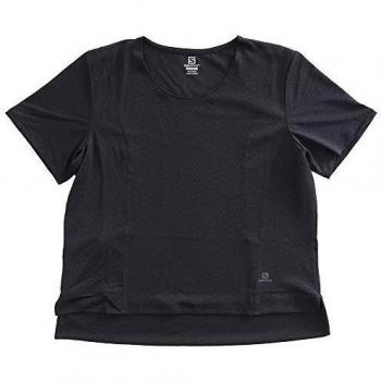 SALOMON Elevate Aero tee Camiseta, Mujer, Black, l