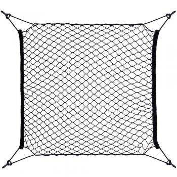 Yizhet 70*70 cm General Equipaje neta/Bolsa de Malla de Tronco/Bolsa de Malla con Adhesive/Red de Almacenamiento de Red Fija de Coches Organizador Para Almacenaje Red de Malla con 4 Ganchos