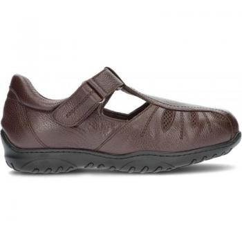 CALZAMEDI SANDALIA PARA HOMBRE DIABÉTICO CÓMODA Y ANCHA MARRÓN
