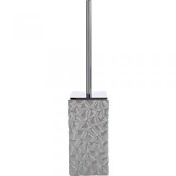 Gedy 47334200300 Escobillero de Suelo, Blanco, 8.5x8.5x36.5 cm