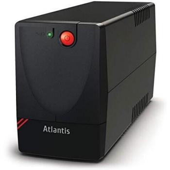 Atlantis UPS 750VA/375W OnePower X1000 - Sistema de Alimentación Ininterrumpida (SAI) Line Interactive con 2 Salidas Schuko y USB