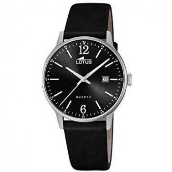 Reloj LOTUS Para Hombre 18695/4 Acero Clasico de piel negro