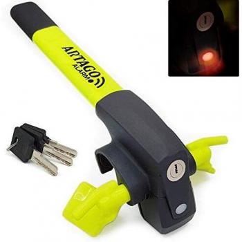Artago 870 Barra Antirrobo Coche Volante 2en1 con Alarma Inteligente 120dB Alta Gama